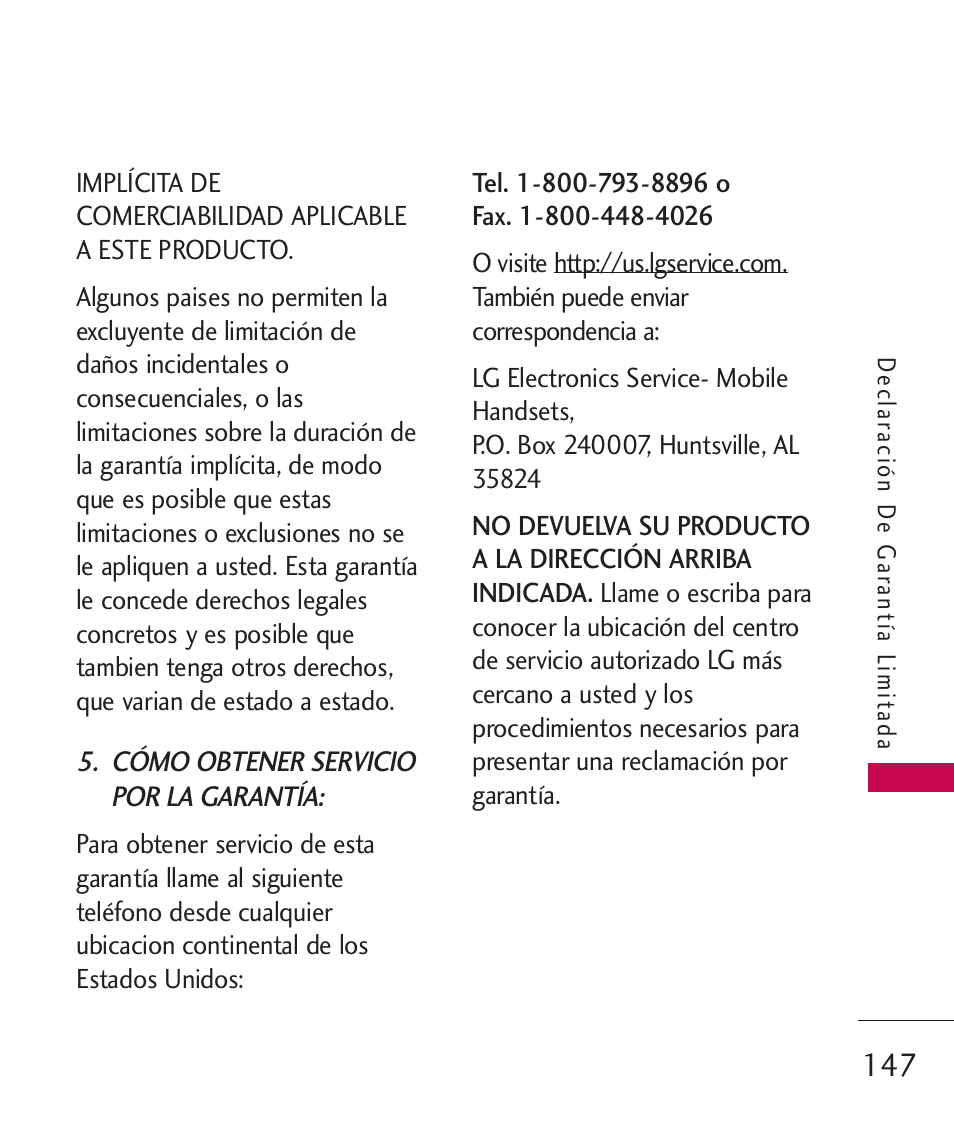 LG LG840 User Manual | Page 289 / 293