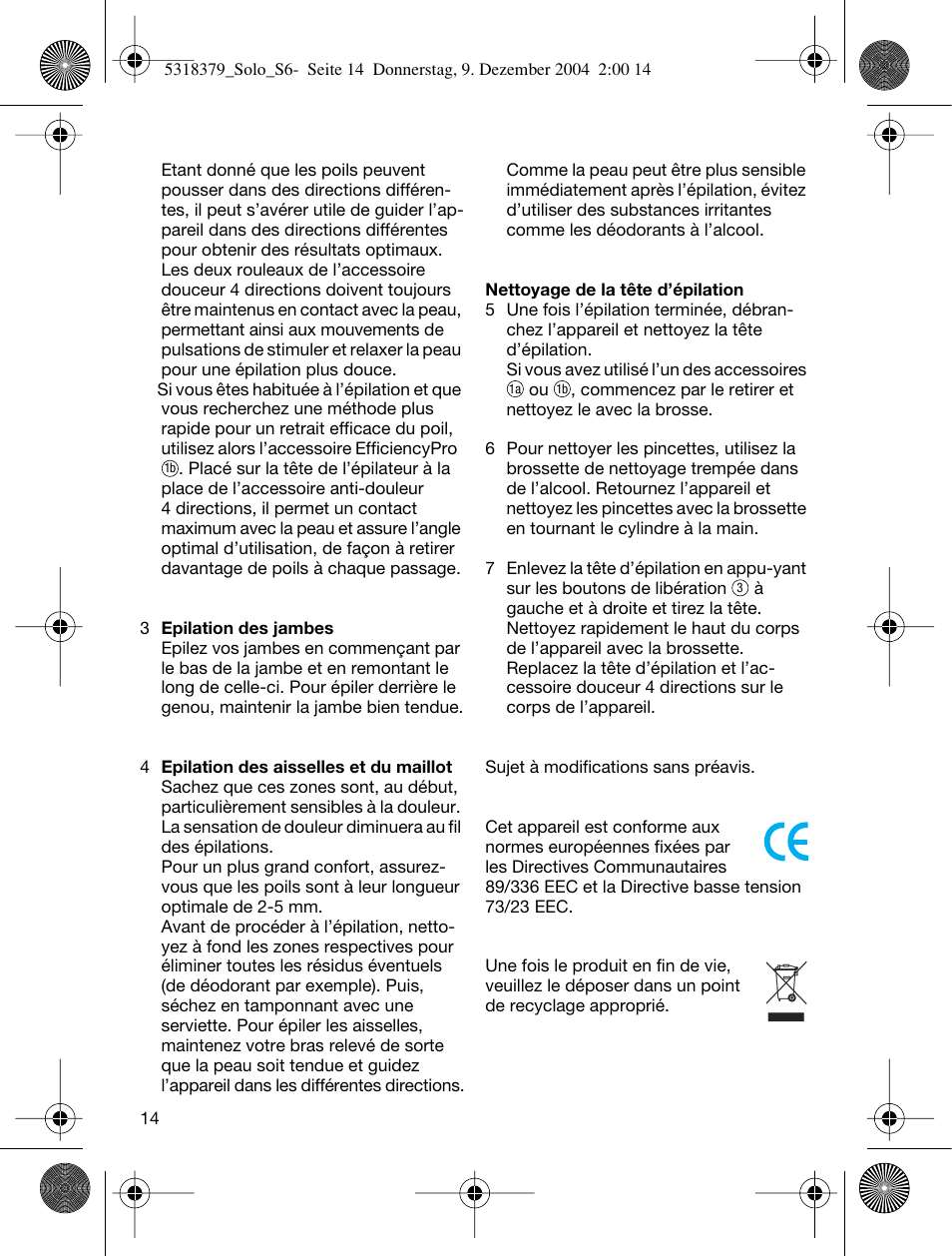 Braun 3170 Solo User Manual | Page 13 / 57