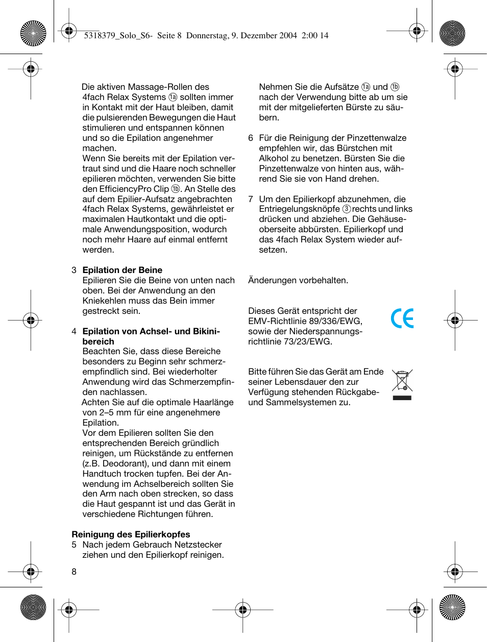 Braun 3170 Solo User Manual | Page 7 / 57
