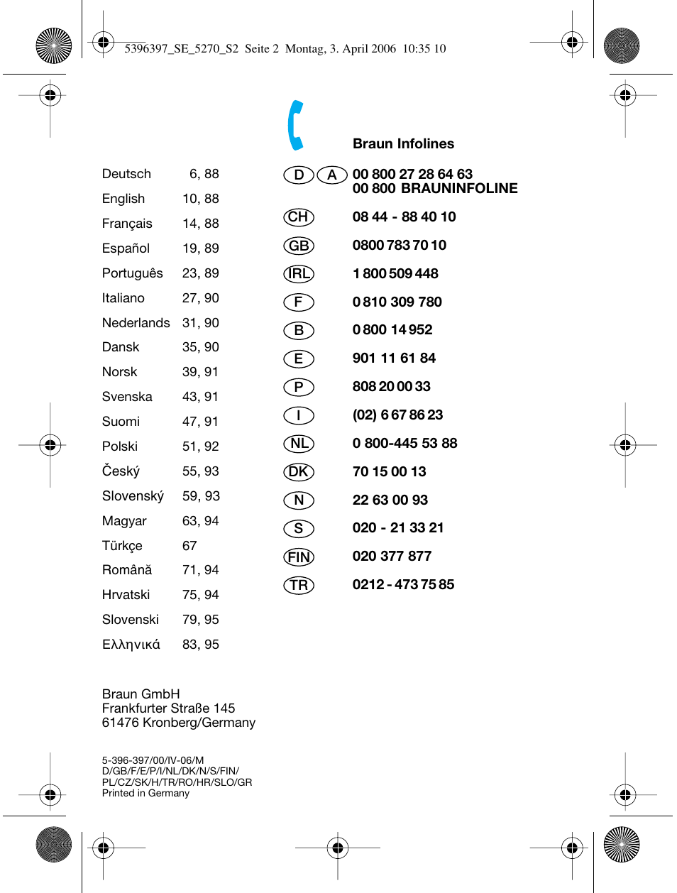 Braun 5270-5396 Silk-épil Xelle User Manual | Page 2 / 95