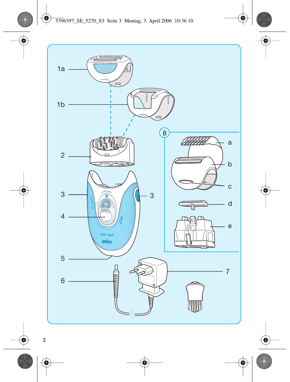 Braun 5270-5396 Silk-épil Xelle User Manual | Page 3 / 95