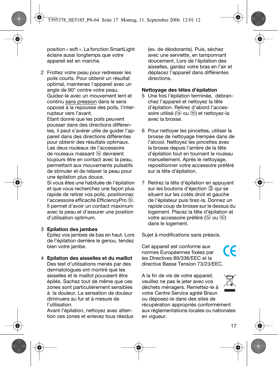 Braun 5185-5395 Silk-épil Xelle User Manual | Page 16 / 58