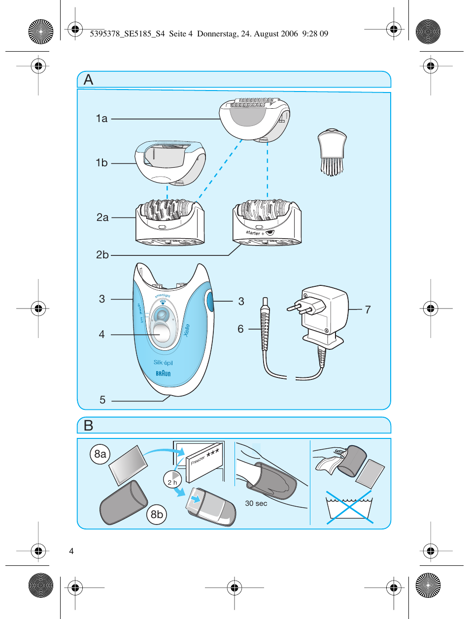 Braun 5185-5395 Silk-épil Xelle User Manual | Page 3 / 58