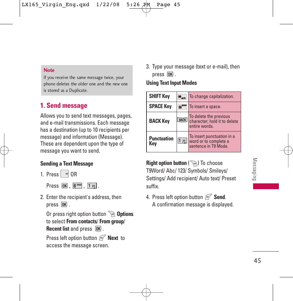 LG LGLX165 User Manual | Page 45 / 90