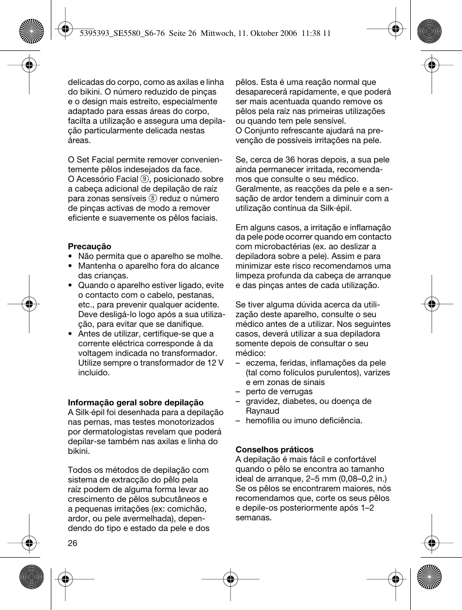 Braun 5580 Silk-épil X'elle User Manual | Page 25 / 68