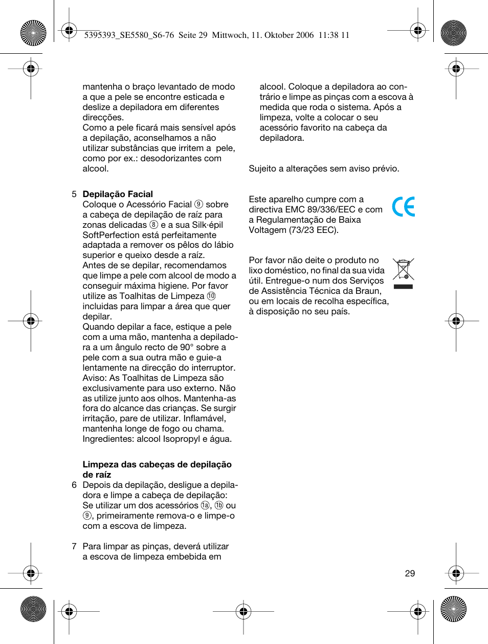 Braun 5580 Silk-épil X'elle User Manual | Page 28 / 68