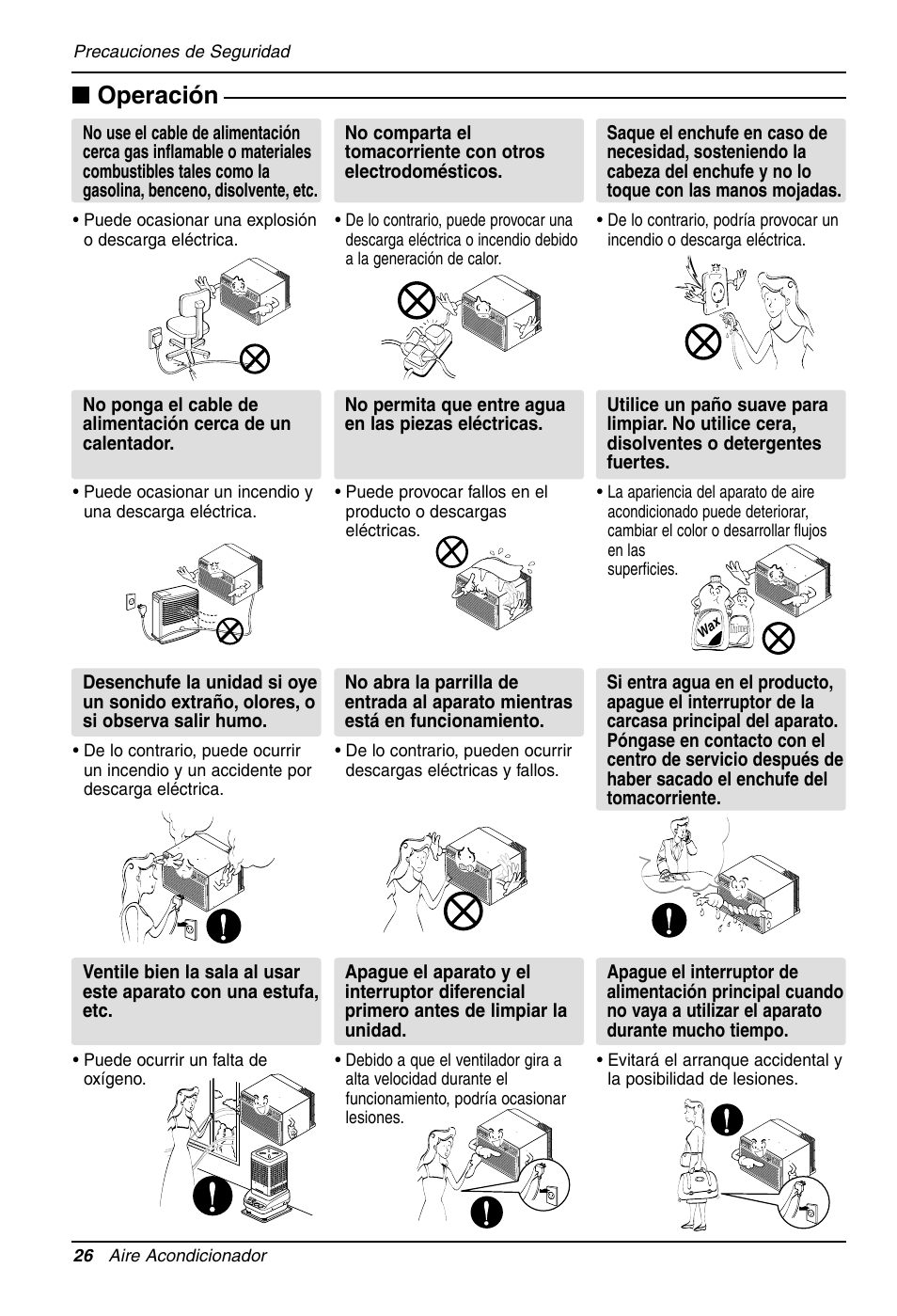 Operación | LG LT081CNR User Manual | Page 26 / 47