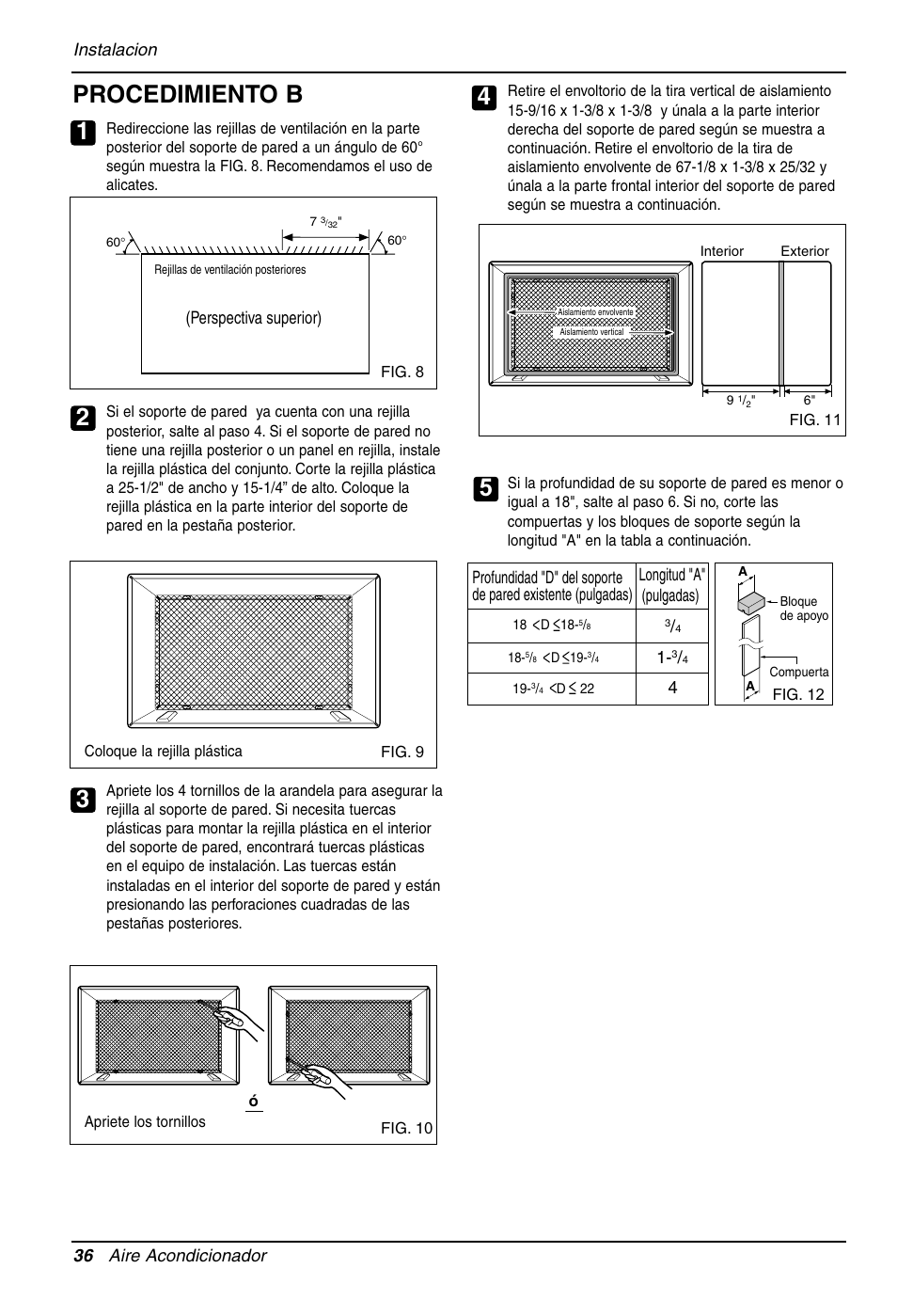 Procedimiento b | LG LT081CNR User Manual | Page 36 / 47