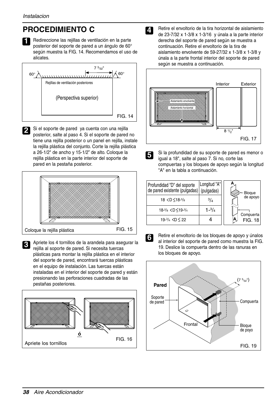 Procedimiento c | LG LT081CNR User Manual | Page 38 / 47