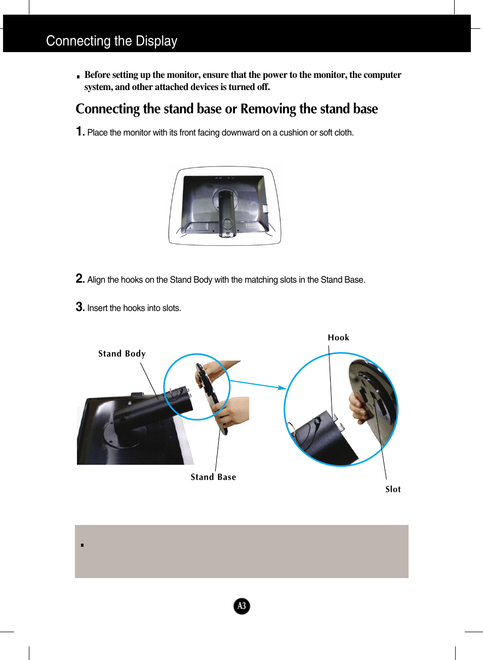 Connecting the display | LG W2600H-PF User Manual | Page 4 / 28