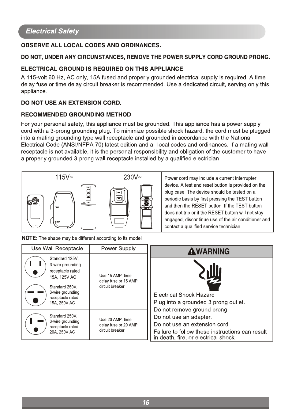 LG LP6010ER User Manual | Page 16 / 40