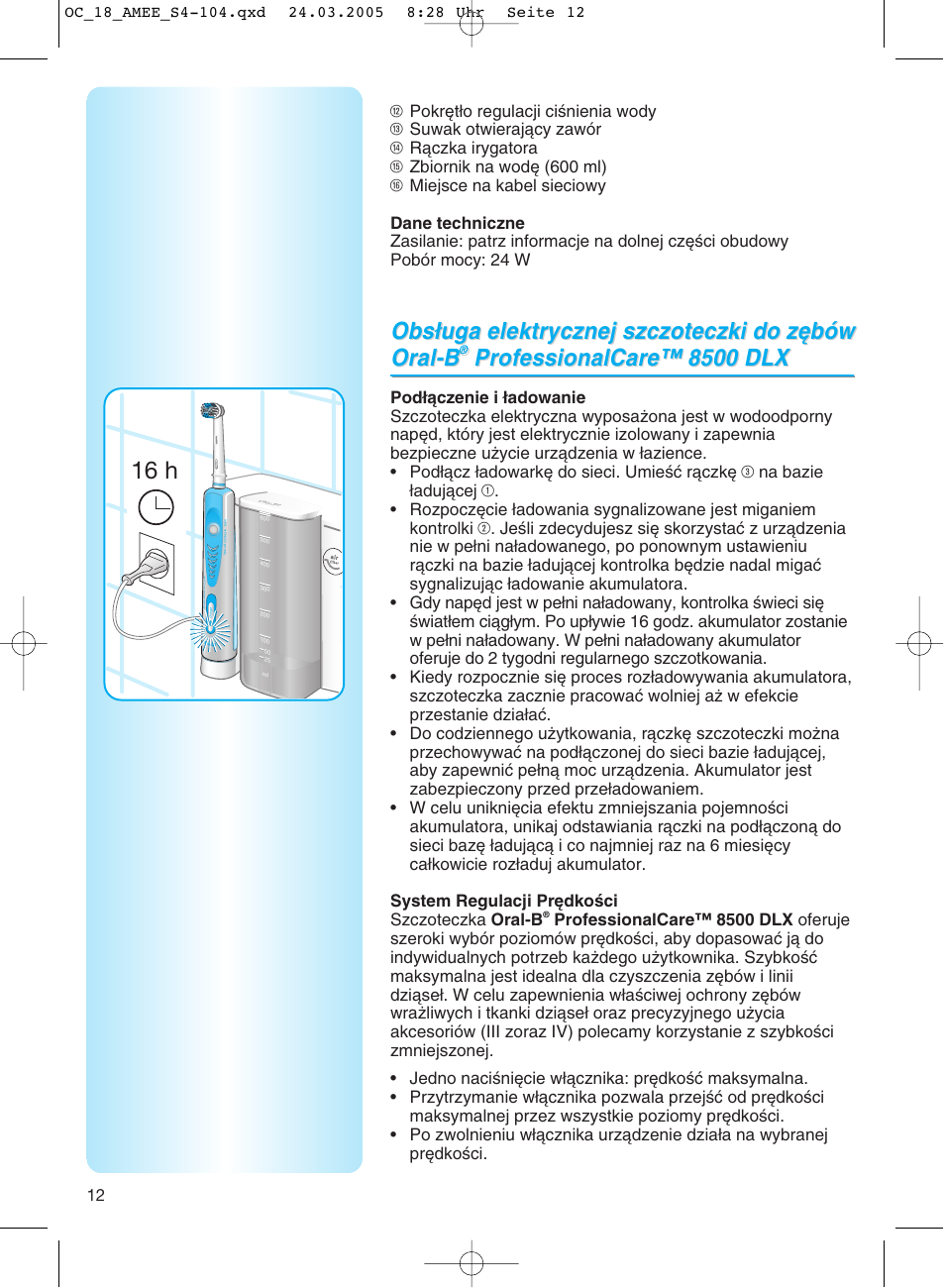 Braun OC18 Professional Care Center User Manual | Page 12 / 102