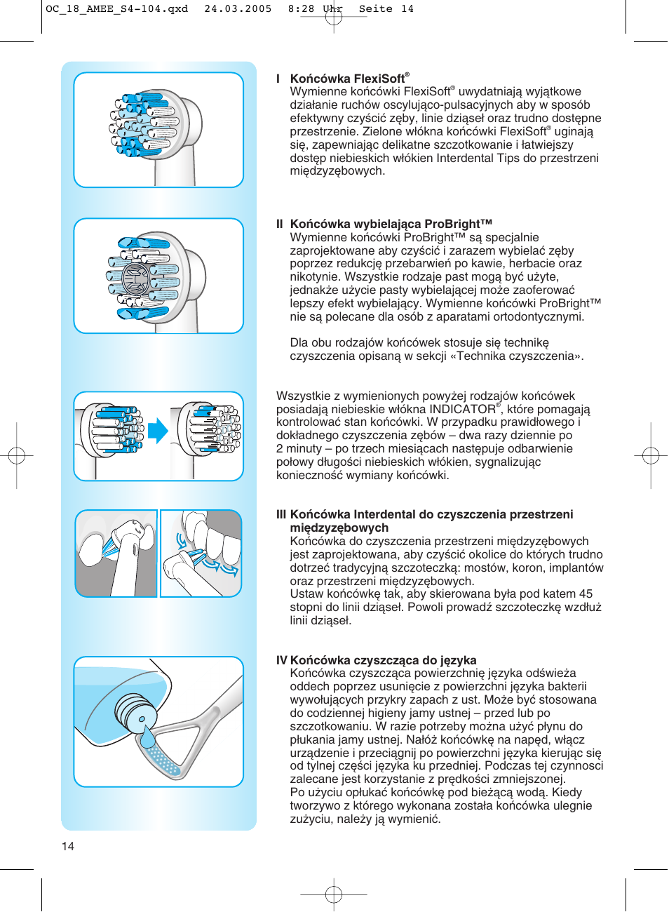 Braun OC18 Professional Care Center User Manual | Page 14 / 102