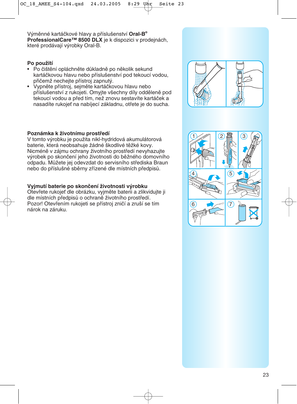 Braun OC18 Professional Care Center User Manual | Page 23 / 102