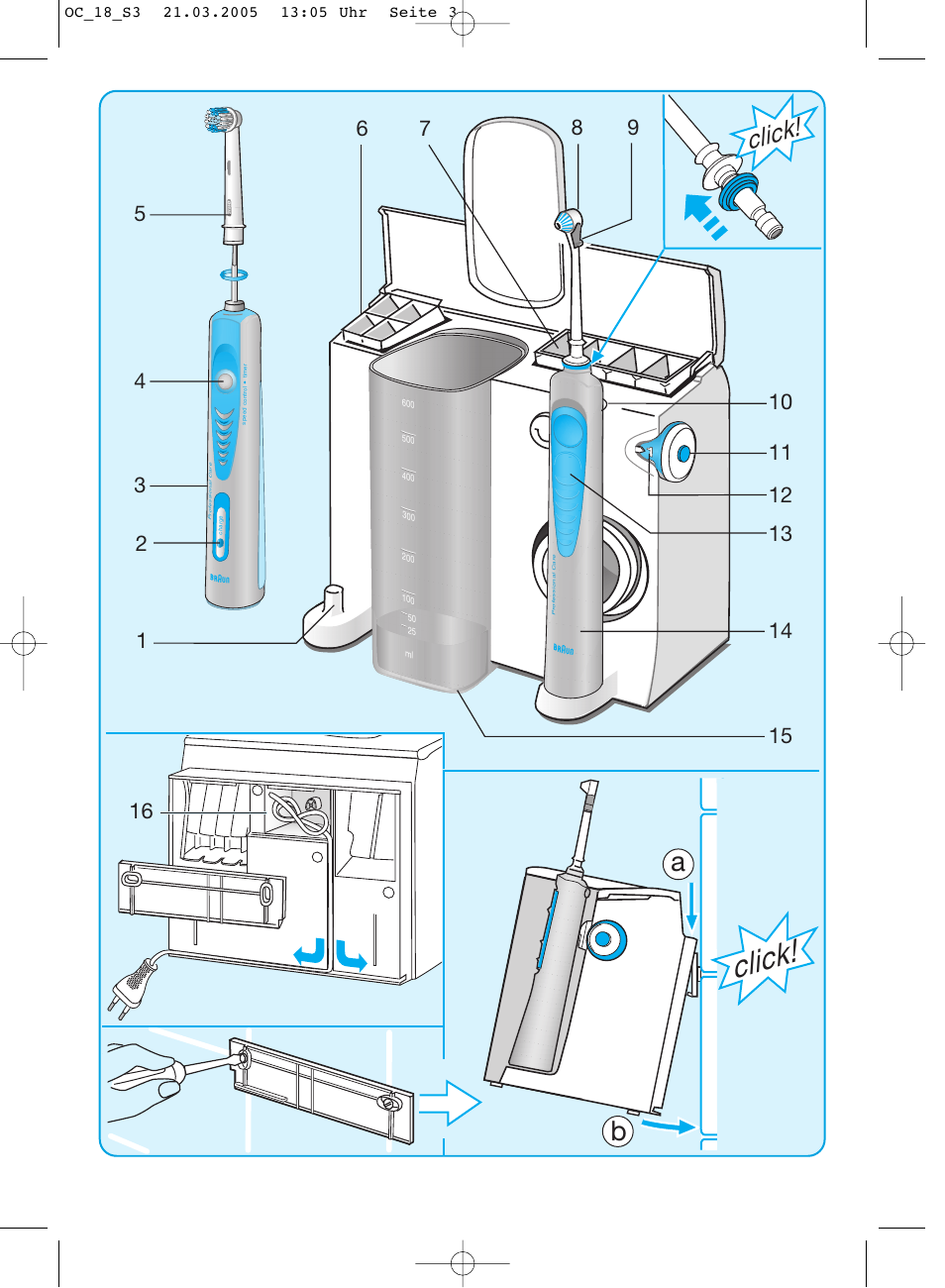 Braun OC18 Professional Care Center User Manual | Page 3 / 102