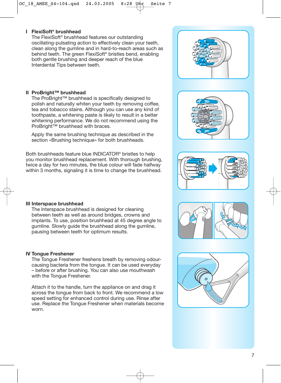 Braun OC18 Professional Care Center User Manual | Page 7 / 102