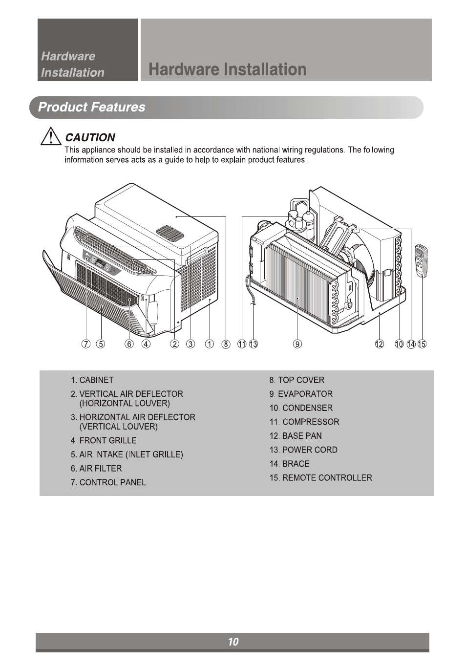 Product features | LG LP6011ER User Manual | Page 10 / 39