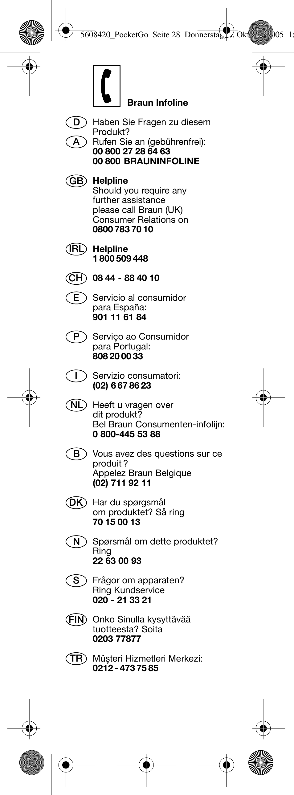 Braun 555 PocketGo User Manual | Page 2 / 26