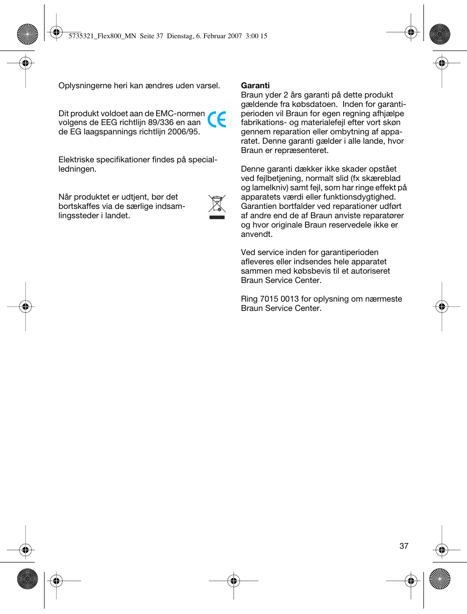 Braun 390cc-5735 Series 3 User Manual | Page 36 / 57