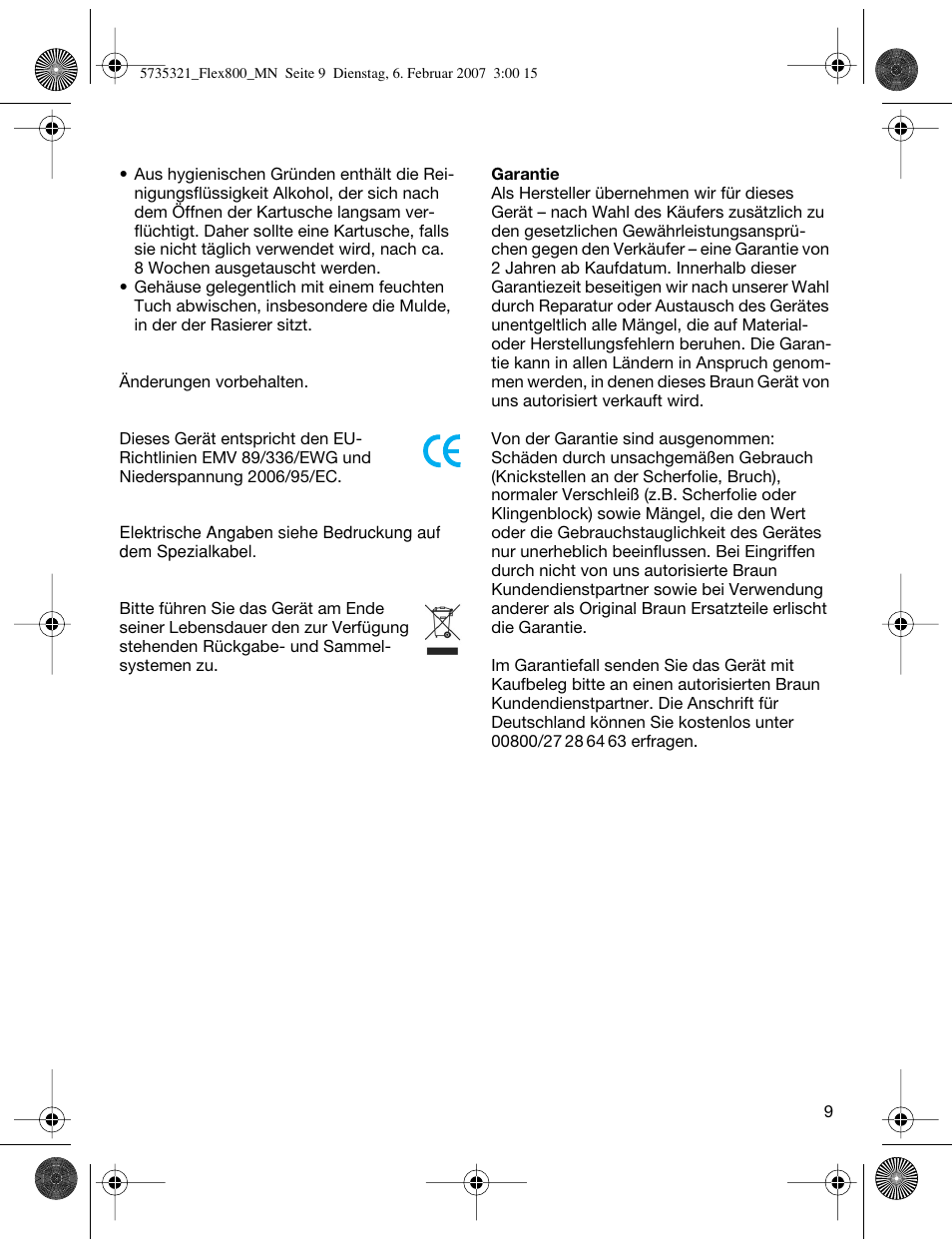 Braun 390cc-5735 Series 3 User Manual | Page 8 / 57