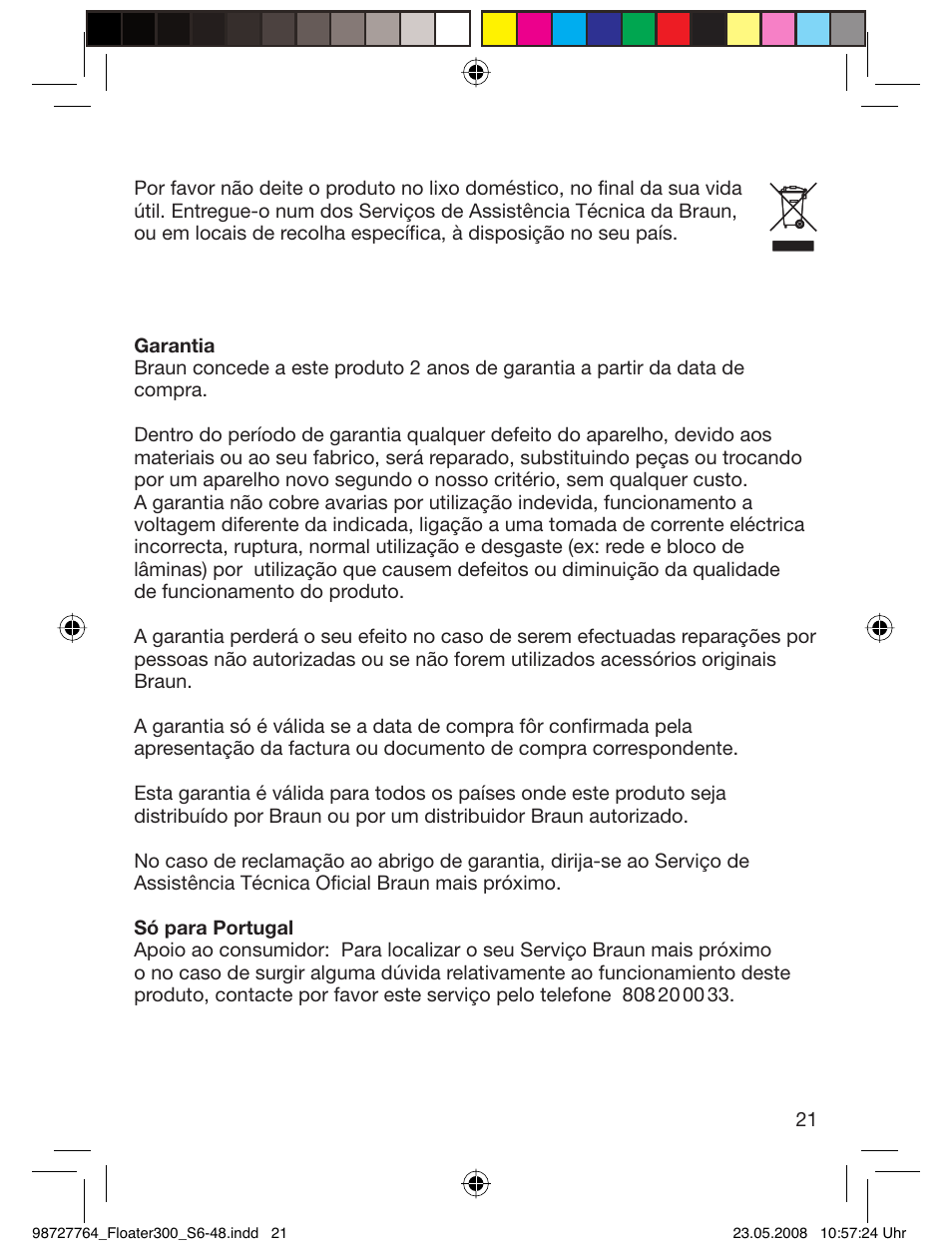 Braun 300-5778 Series 3 User Manual | Page 20 / 45