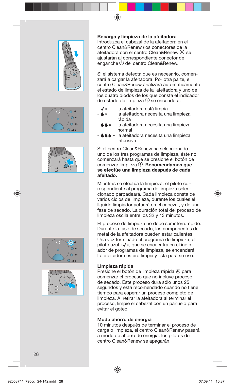 Braun 790cc-4 Series 7 User Manual | Page 28 / 140