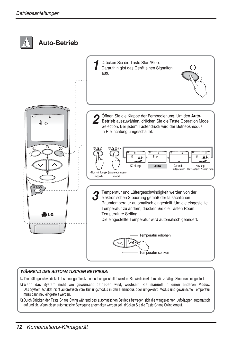 Auto-betrieb | LG FM15AH-UL3 User Manual | Page 130 / 147