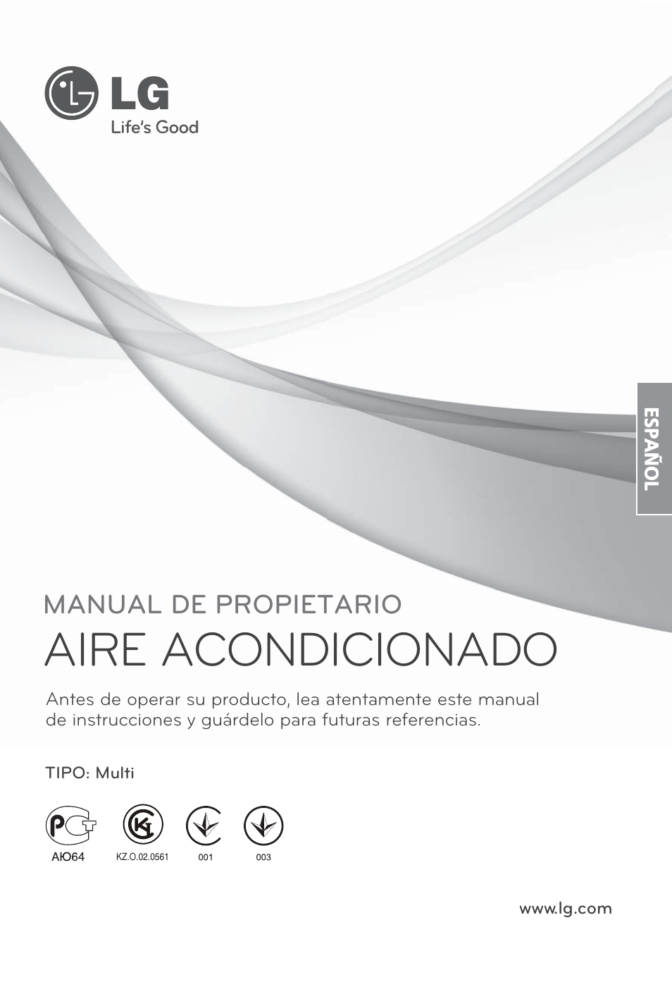 Aire acondicionado, Manual de propietario | LG FM15AH-UL3 User Manual | Page 57 / 147