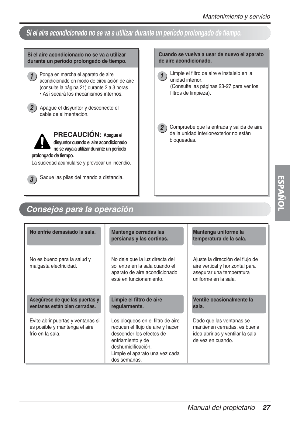 Español | LG FM15AH-UL3 User Manual | Page 83 / 147