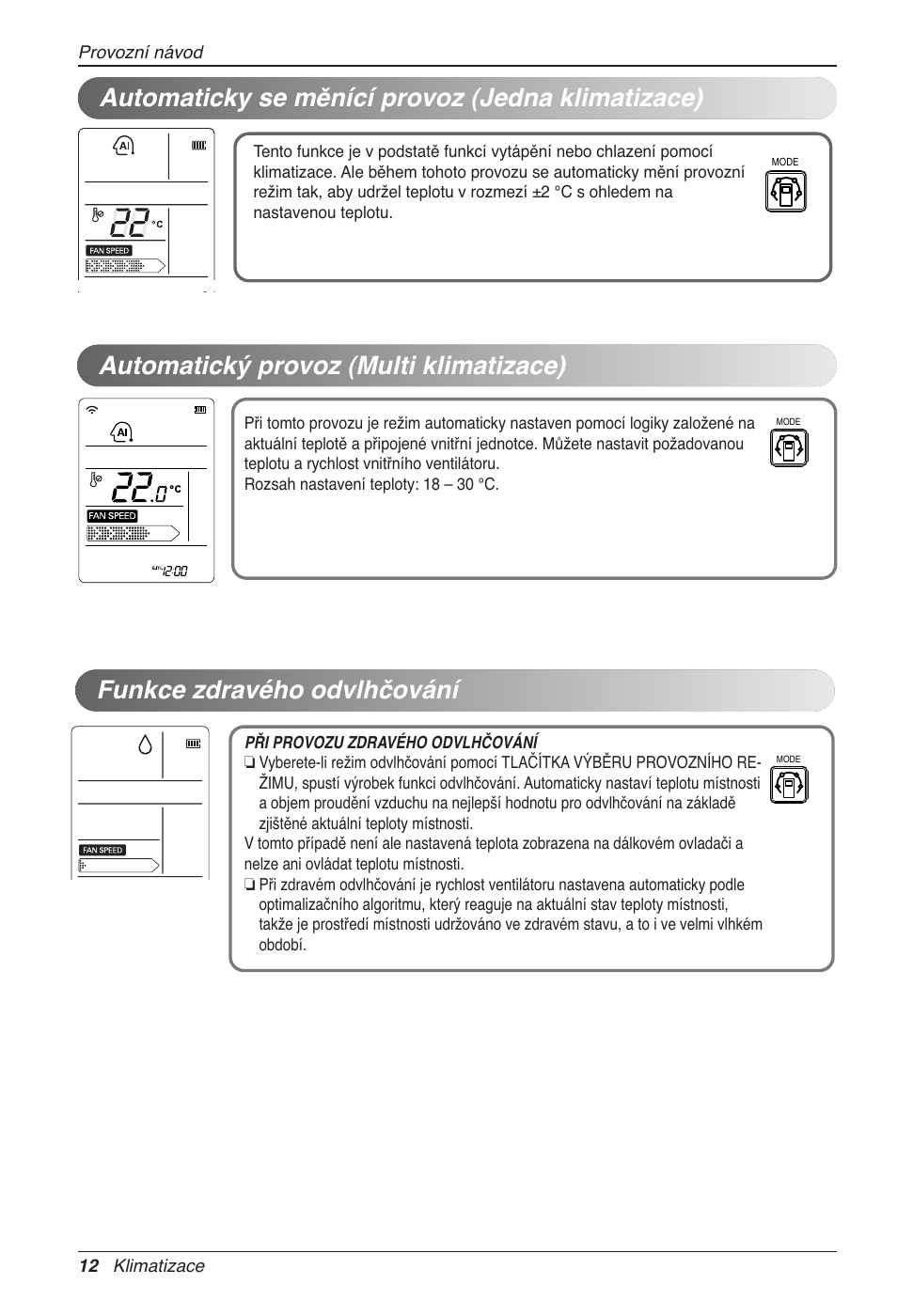Automaticky se měnící provoz (jedna klimatizace) | LG CC07AWV User Manual | Page 212 / 381