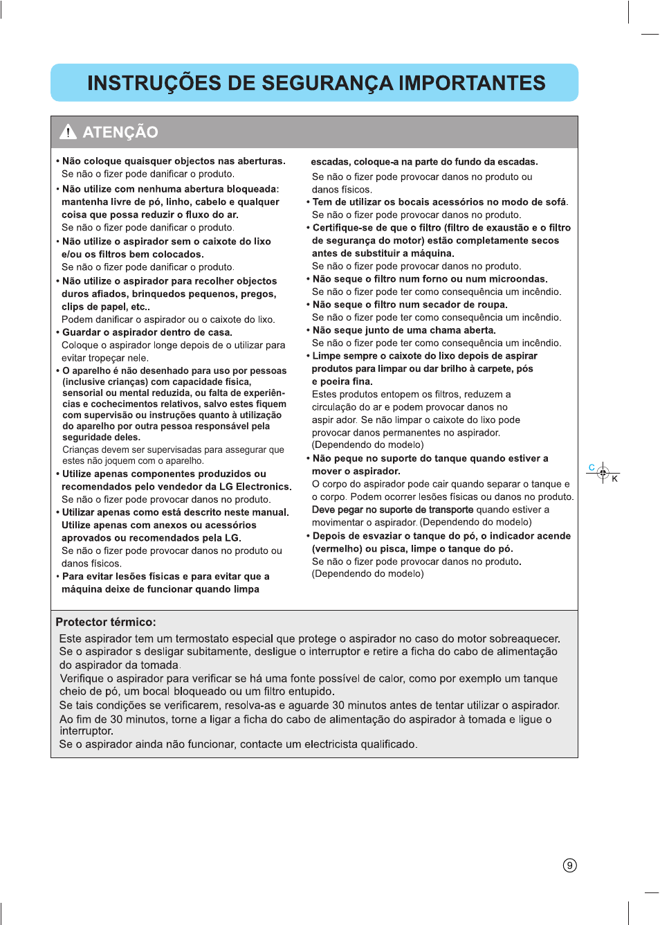 LG VC4918NNTQ User Manual | Page 10 / 27