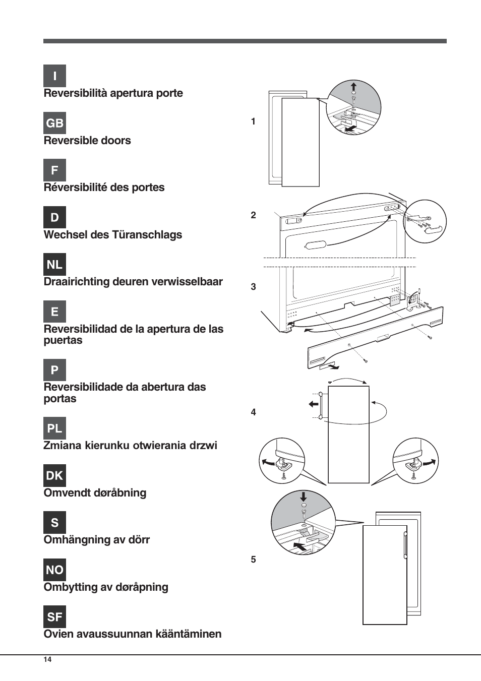 Hotpoint Ariston Einturer SDS 1721 J-HA User Manual | Page 14 / 64
