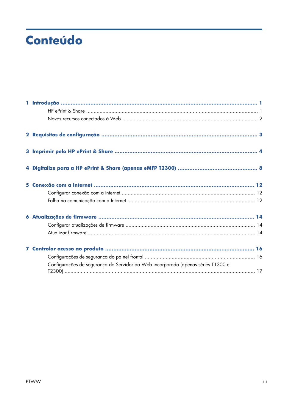 Conteúdo | HP Серия принтеров HP Designjet T1300 ePrinter User Manual | Page 109 / 412