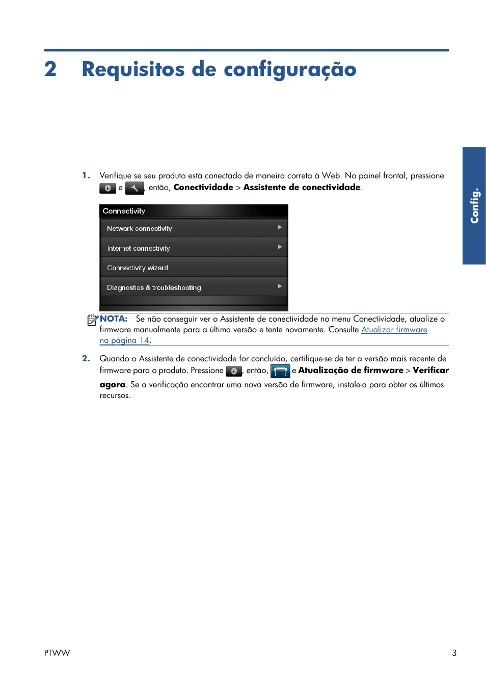 Requisitos de configuração, 2 requisitos de configuração | HP Серия принтеров HP Designjet T1300 ePrinter User Manual | Page 113 / 412