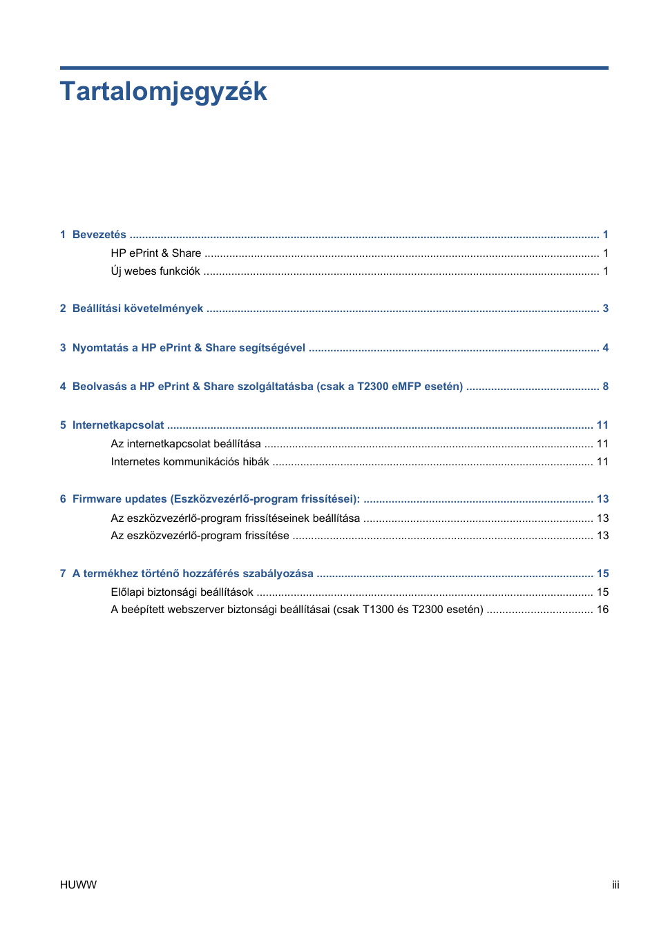 Tartalomjegyzék | HP Серия принтеров HP Designjet T1300 ePrinter User Manual | Page 192 / 412