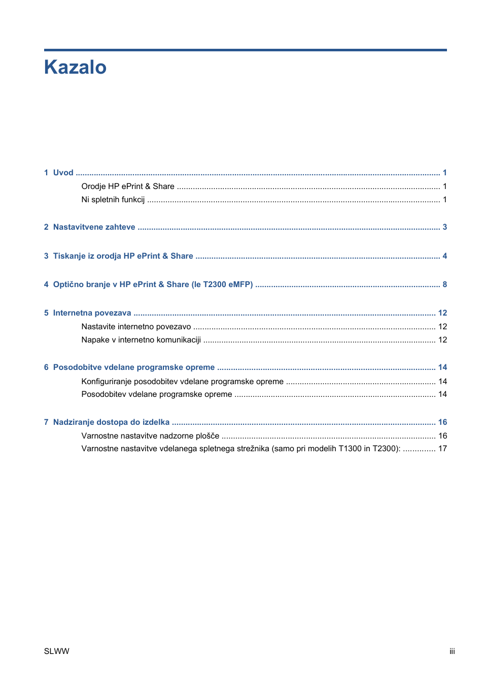 Kazalo | HP Серия принтеров HP Designjet T1300 ePrinter User Manual | Page 273 / 412