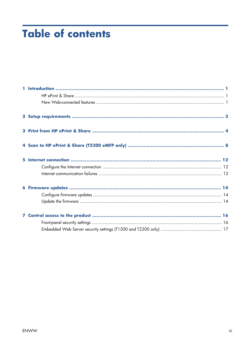 HP Серия принтеров HP Designjet T1300 ePrinter User Manual | Page 4 / 412