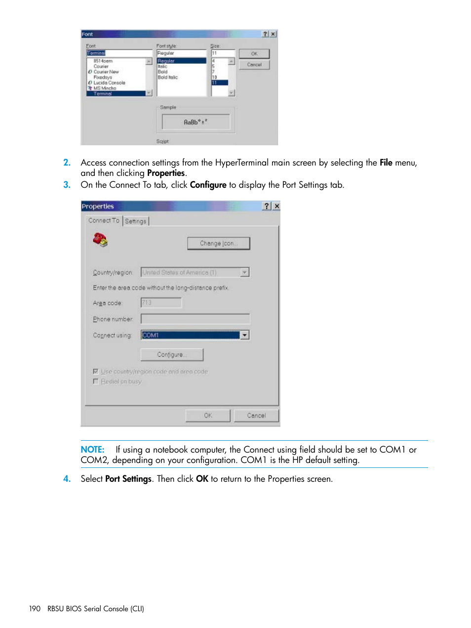 HP ROM-Based Setup Utility User Manual | Page 190 / 221