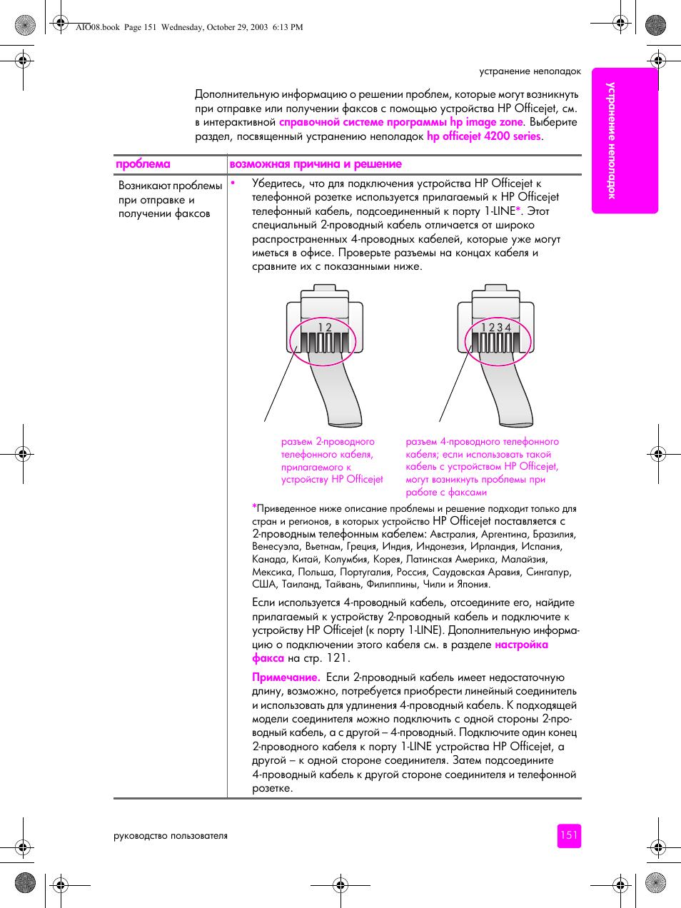 HP Officejet 4215xi All-in-One Printer User Manual | Page 161 / 174