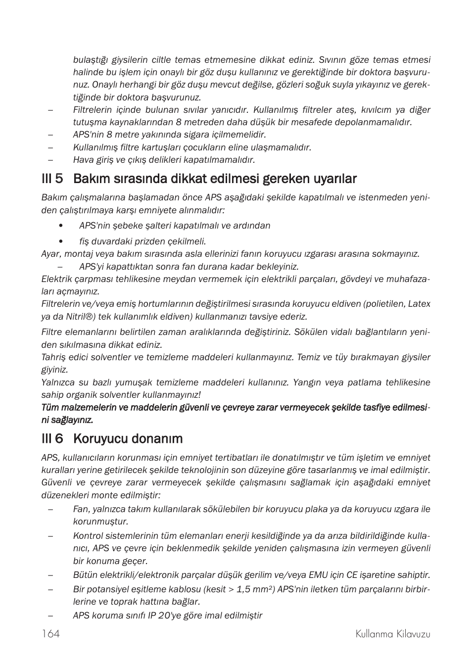Iii 6 6 koruyucu d donaným | HP Принтер серии HP Designjet 9000s User Manual | Page 164 / 392