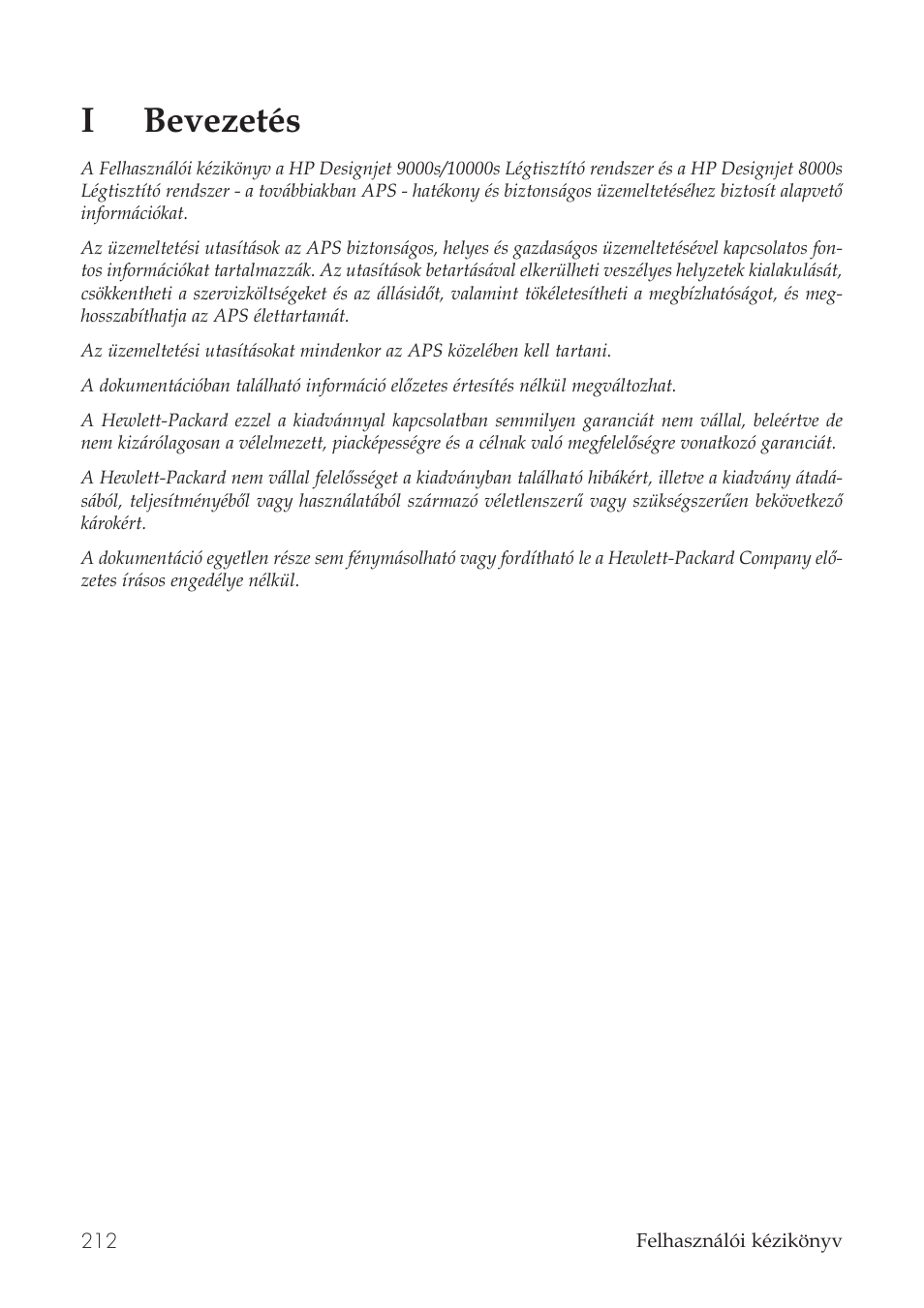 Ibevezetés | HP Принтер серии HP Designjet 9000s User Manual | Page 212 / 392