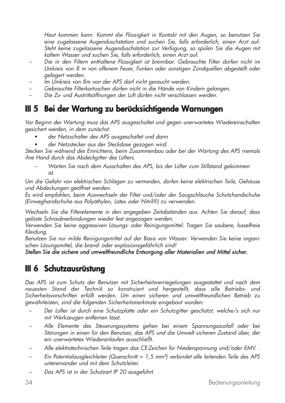 Iii 66 schutzausrüstung | HP Принтер серии HP Designjet 9000s User Manual | Page 34 / 392