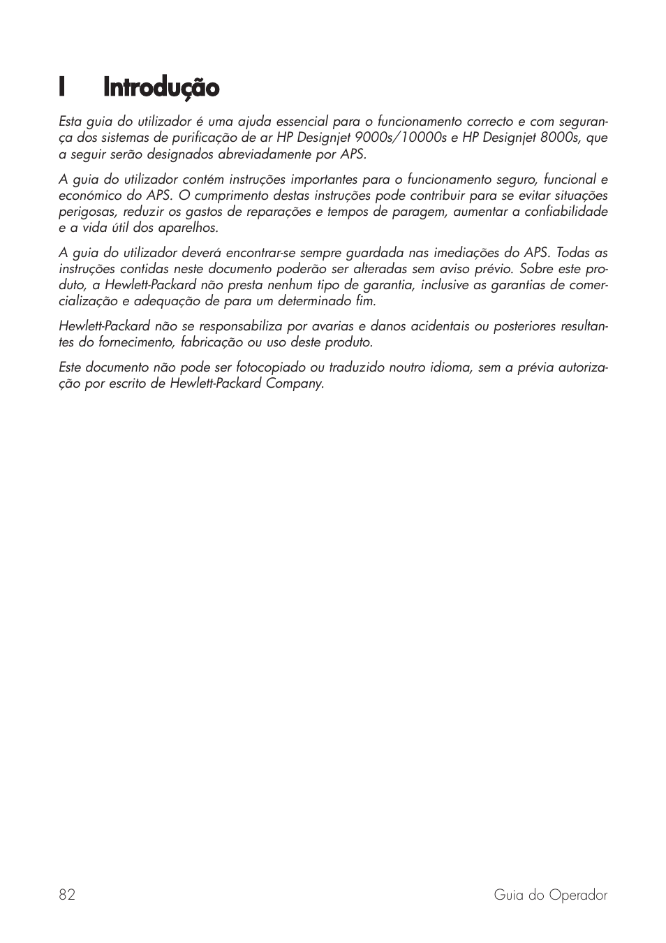 Iintrodução | HP Принтер серии HP Designjet 9000s User Manual | Page 82 / 392