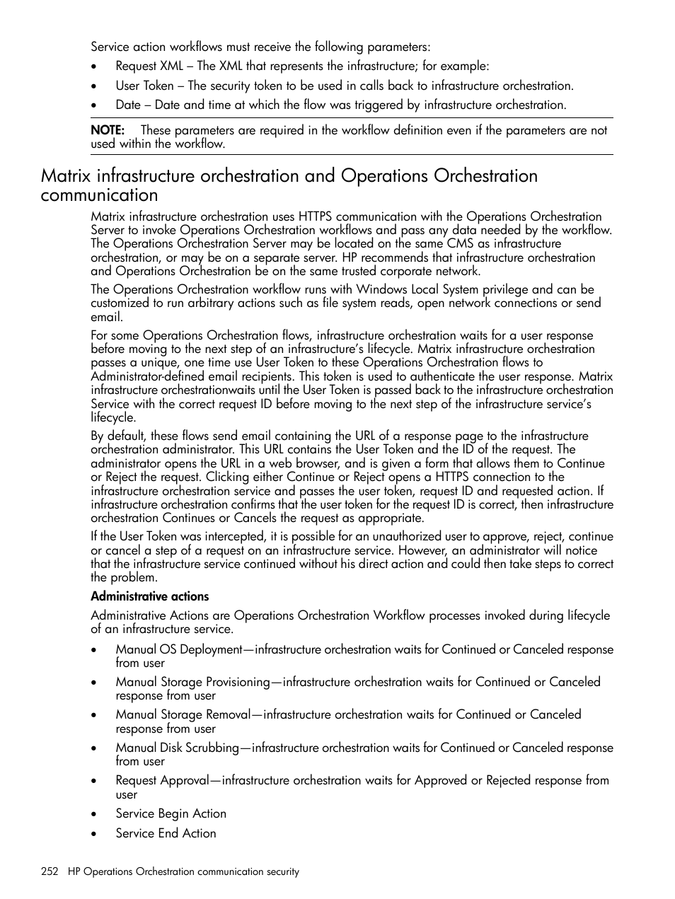 HP Matrix Operating Environment Software User Manual | Page 252 / 264
