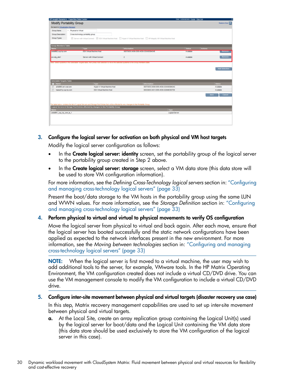 HP Matrix Operating Environment Software User Manual | Page 30 / 58
