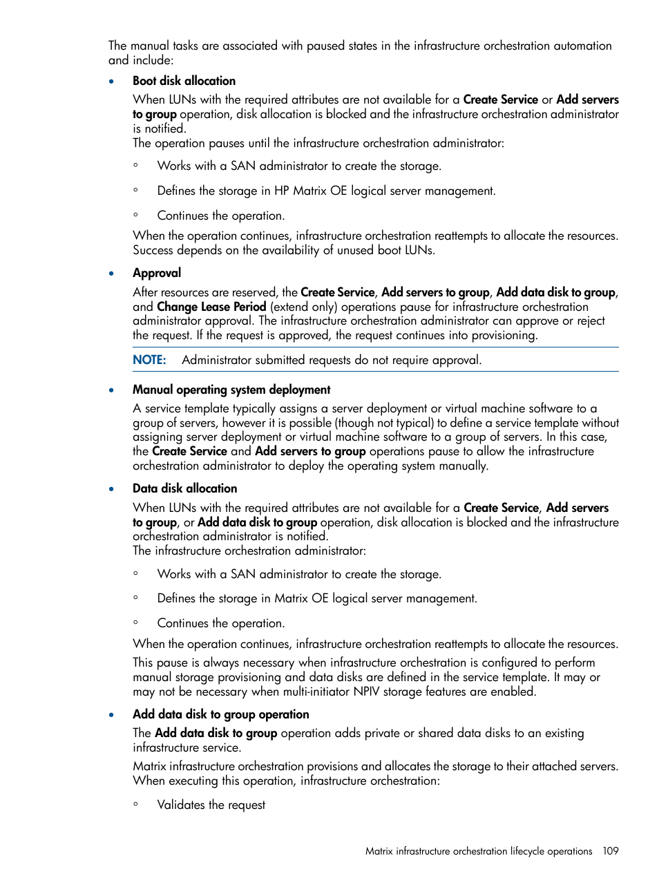HP Matrix Operating Environment Software User Manual | Page 109 / 232