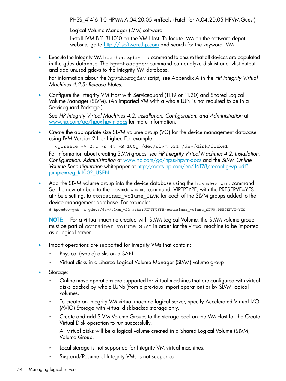 HP Matrix Operating Environment Software User Manual | Page 54 / 136