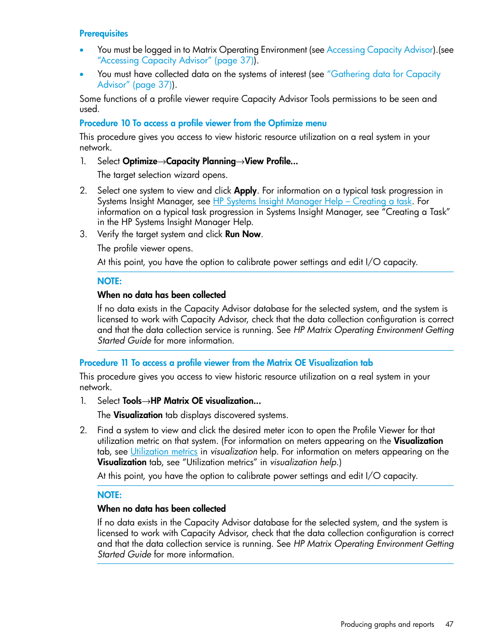 HP Matrix Operating Environment Software User Manual | Page 47 / 245