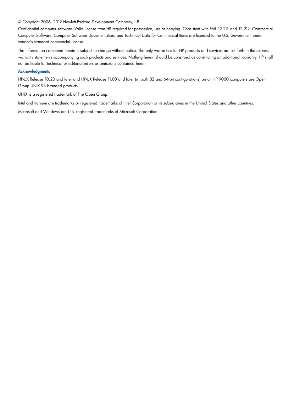 HP Matrix Operating Environment Software User Manual | Page 2 / 189