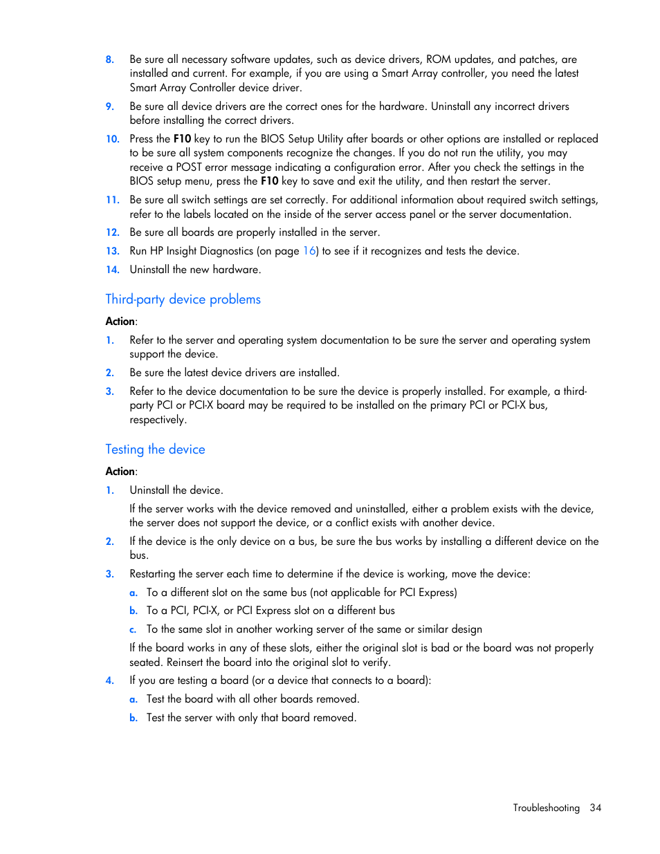 HP ProLiant DL145 G3 Server User Manual | Page 34 / 81